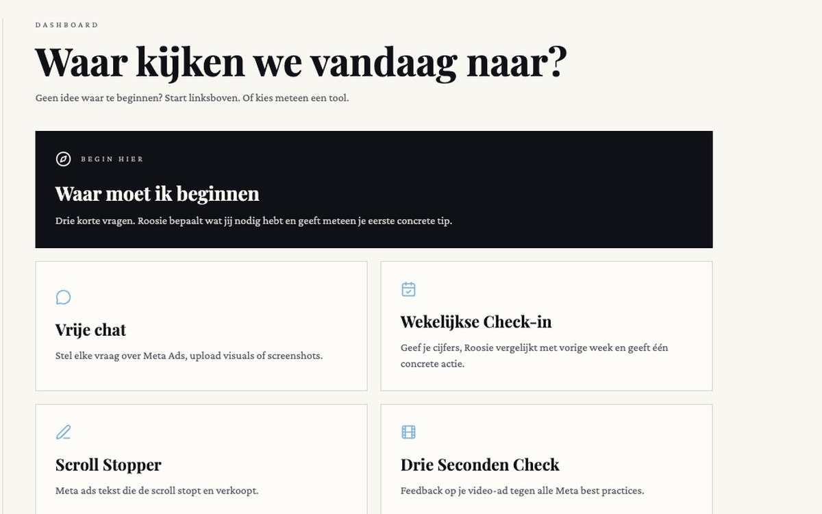 Vrije chat in 24/7 Ads Mentor